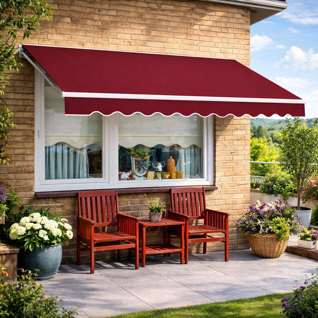 Auvent de Terrasse Manuel 4 × 2,5 m